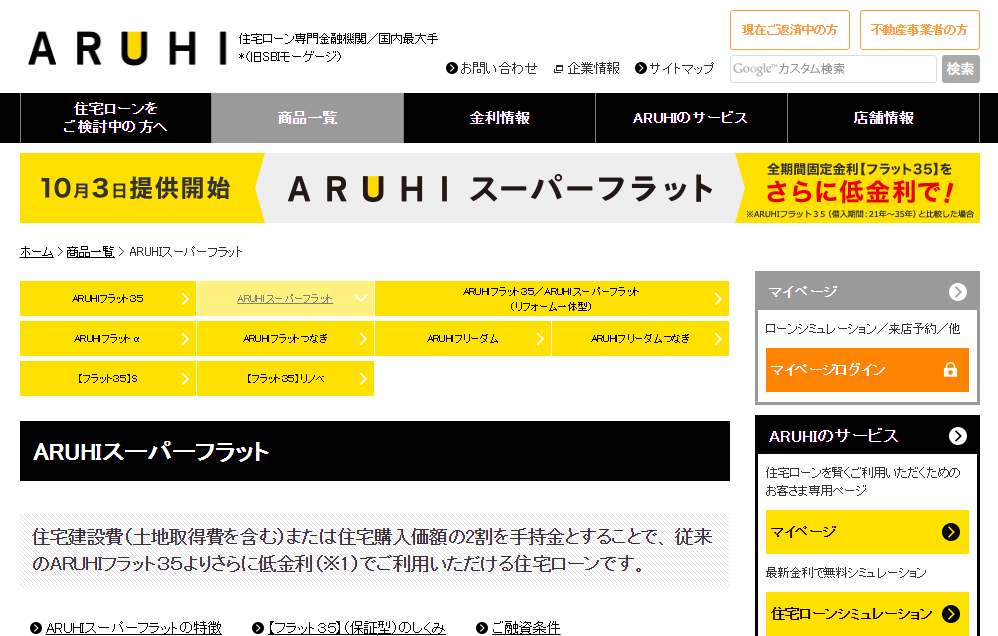 ARUHIスーパーフラット